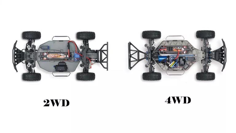 2WD or 4WD rc trucks