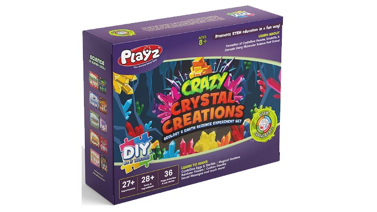Playz Growing Crystal Creations Science Toys